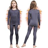 Girls Thermal Underwear Set Ultra Soft Fleece Lined Kids Long Johns Top Bottom Thermals Kids Base Layer Winter Warm