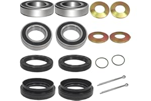 GOLKNHA Front Wheel Bearing Seals Kit Compatible with Suzuki Eiger 400 LTA400 LTA400F Vinson 500 LTA500F LTF500F 2002-2007 King Quad 250 300 400 LTF300F LTF400F 1991-2015 Quadrunner 250 500 LTF250/F