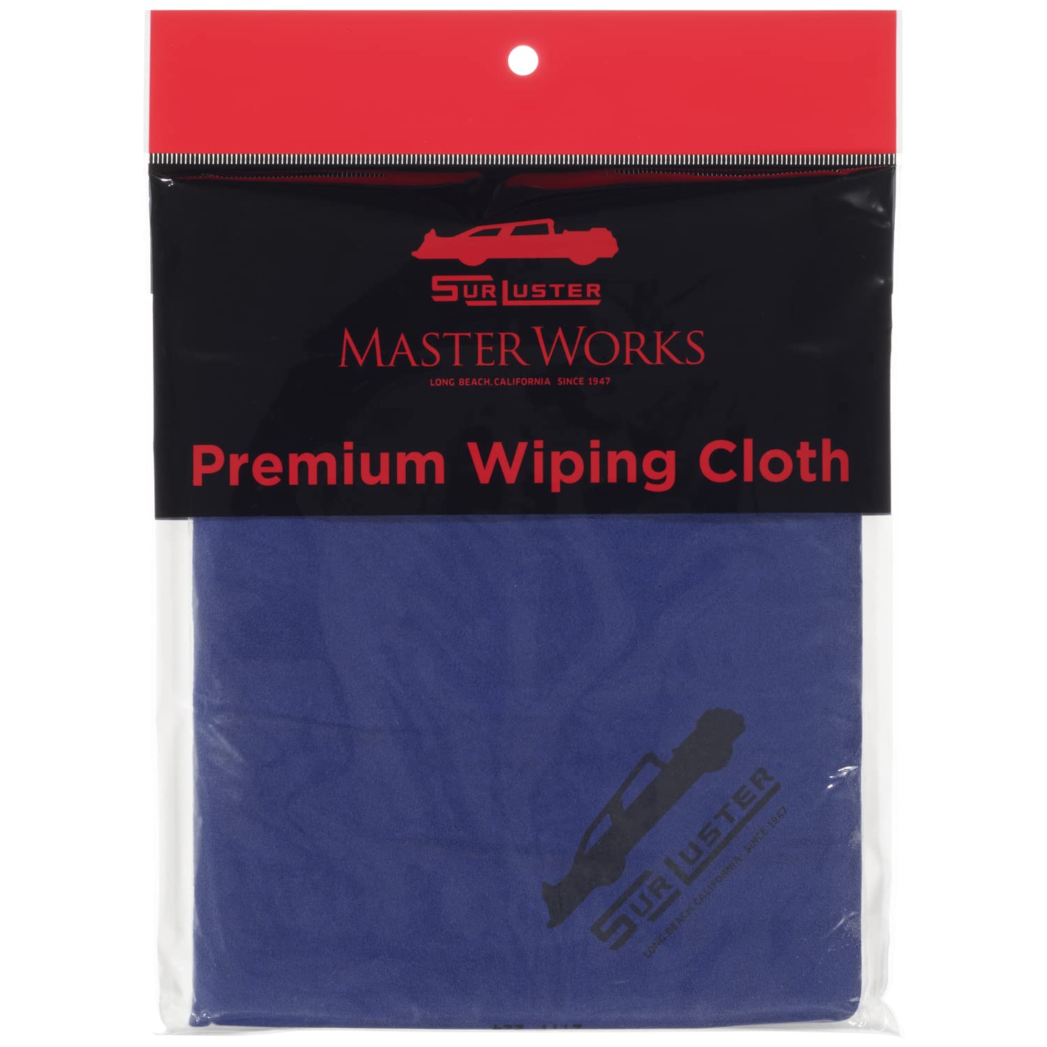 SurLuster(シュアラスター) プレミアム ワイピング クロス 洗車クロス 吸水クロス タオル 車 バイク 耐久性 コーティング施工車 約69cm×43cm SL-006商品画像