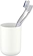 Wenko Toothbrush tumbler Brasil in white, TPE, 7.3 x 7.3 x 10.3 cm