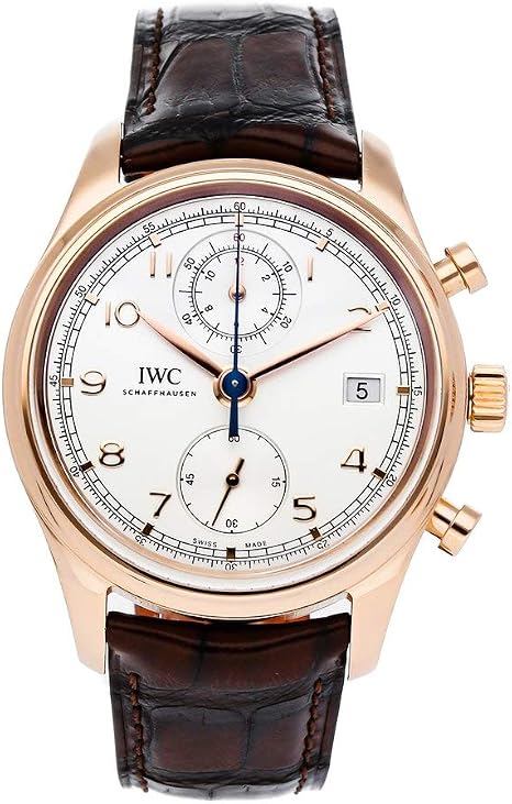 IWC Portuguese Chronograph Classic Automatic Rose Gold Mens Watch IW390402