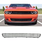 MUNALP Front Bumper Grille for Dodge Challenger 15-22 | Front Lower Mesh Panel for Dodge Challenger OE 68259756AA Fog Light Holes Easy Install