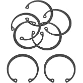 uxcell 5Pcs 1-3/4" Internal Retaining Ring Circlip, 65 Mn Spring Steel Internal Circlip Snap Rings C-Clips for Grooved Shaft Studs, Black