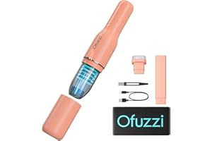 Ofuzzi Slim H7 Pro Handheld Vacuum, 1.0LB, 27AW/11kPa, Handheld Vacuum Cordless with LED Lighting and Two-Speed Modes, Low Noise, Type-C Charge, Mini Vacuum for Home Cleaning, Orange
