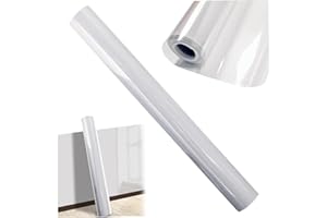 Clear Wall Protector 18x197'' Electrostatic Absorption Wall Protective Film Waterproof Kids Writing Board Removable Backsplas