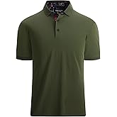 Alex Vando Mens Polo Shirts Short Sleeve Regular Fit Fashion Designed Shirt
