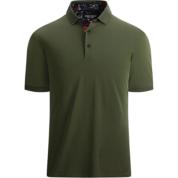 LEINWANDE】 Landscape Jacquard Polo Short Sleeve Tonal Vector