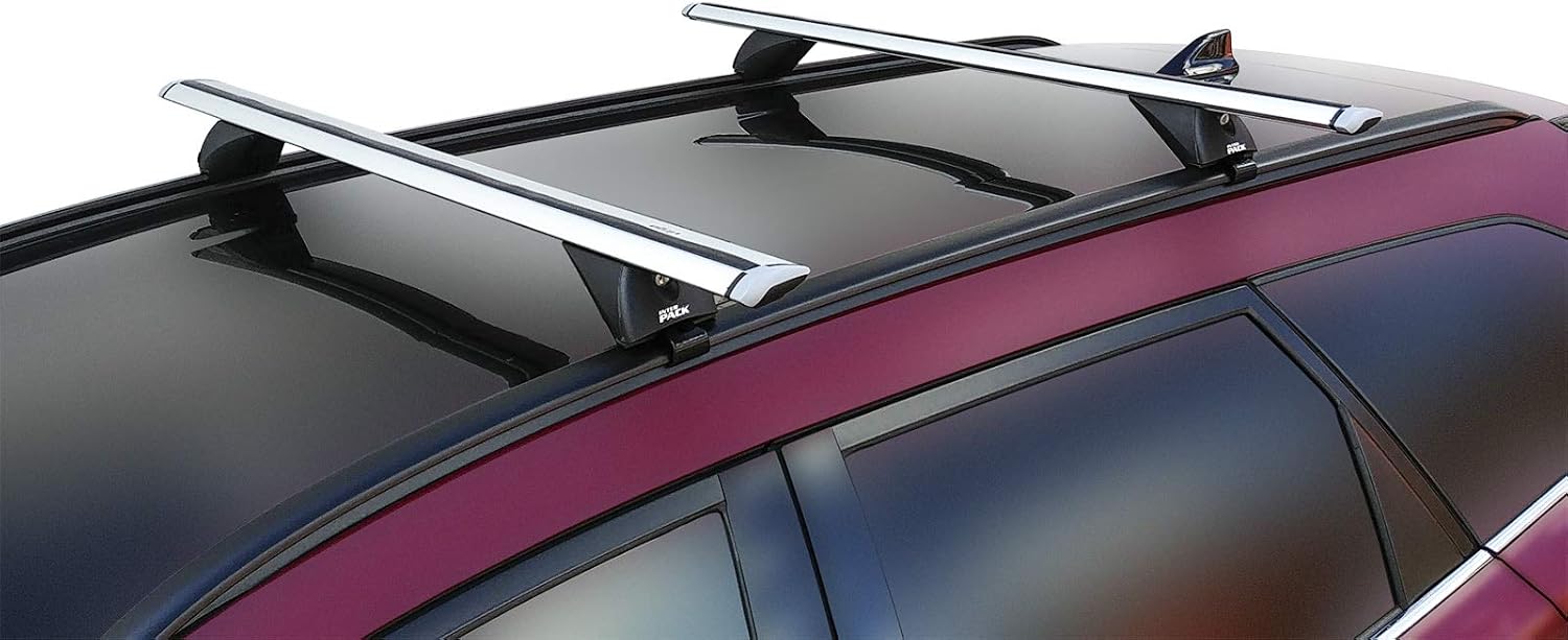Aluminium Aero Dynamic Roof Rack Rail Bars LockableVauxhall Zafira 2005