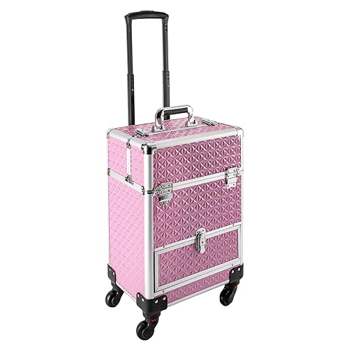 NOLANTISI Rolling Makeup Case Cosmetic Travel Cart Storage with