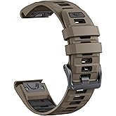 22mm Watch Band for Garmin Fenix 8 47mm/Fenix 7/7 Pro, Epix Pro Gen 2 47mm Quick Fit Silicone Strap Compatible with Fenix 6/6 Pro, Forerunner 965/955/945/745/Garmin Instinct 2 Solar/Instinct 3 45mm