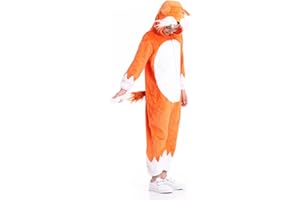 Unisex Animal Costume Kids，Plush Hooded Animals Pajamas Child，Halloween Carnival Animal Kid Jumpsuit Boys & Girls