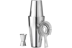 Boston Cocktail Shaker Set, 16 oz&25oz Stainless Steel Martini Shakers for Bartending, Drink Shaker for Bartender Home