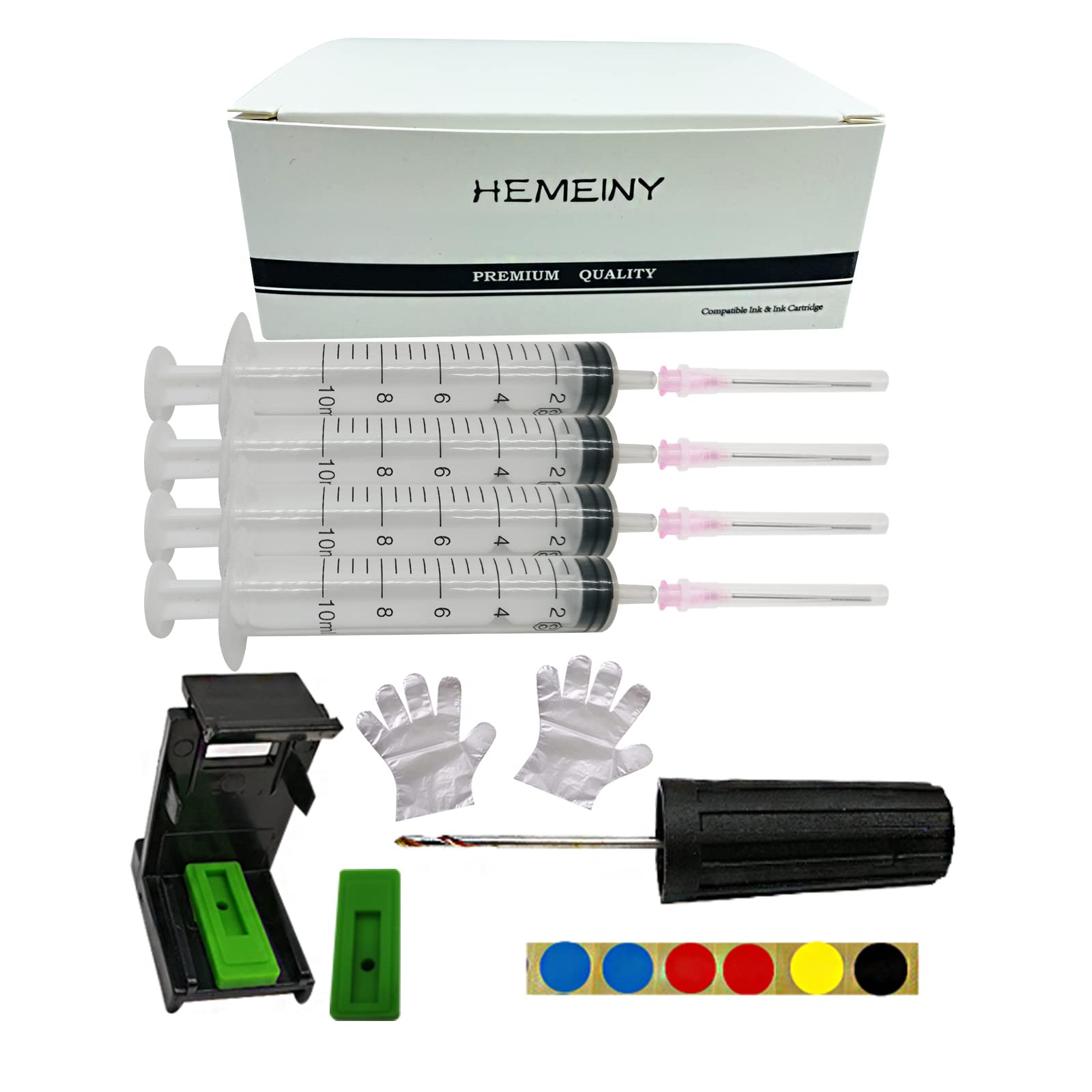 HEMEINY Ink Refill Tools Compatible with Ink Cartridges PG-560XL CL-561XL PG-540XL CL-541XL PG-560 CL-561 PG-40 CL-41 560XL 561XL 540XL 541XL