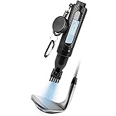 HODL 21 Mud Slayer Golf Club Cleaner with Water Spray – Golf Club Cleaning Brush with Leak-Proof Reservoir, Dual Bristle Head & Retractable Clip – Golf Bag Brush for Irons & Wedges