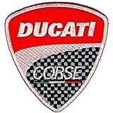 Ducati patches 7.5x8.5 cm Iron on Patch / Embroidered Patch This Appliques Are Great for T-shirt, Hat, Jean ,Jacket, Backpacks.
