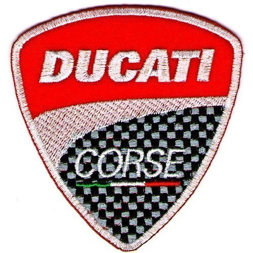 Ducati patches 7.5x8.5 cm Iron on Patch / Embroidered Patch This Appliques Are Great for T-shirt, Hat, Jean ,Jacket, Backpacks.
