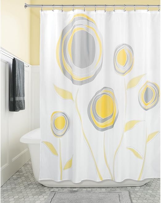 Amazon Com Idesign Marigold Fabric Shower Curtain 72 X 72