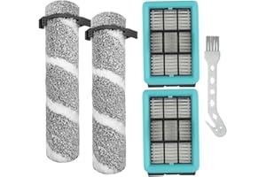 For Bissell 4157/4111A/4109/4088 Floor Scrubber Main Roller Brush Replacement, Washable Plastic Vacuum Accessory(C)