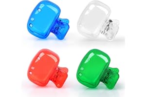 Eaezerav 4 Pack Toothbrush Covers Caps, Toothbrush Protector Toothbrush Coverings Clips Portable Plastic Toothbrush Head Case for Travel, Business, Camping, School, Home