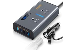 200W Car Power Inverter DC 12V to AC 110V Converter Auto Inversor Power Adapter Type C USB Charger Transformer Car Accessorie