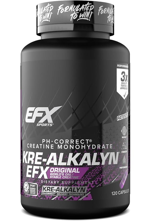 EFX Sports Kre-Alkalyn | PH-Correct Creatine Monohydrate | Multi