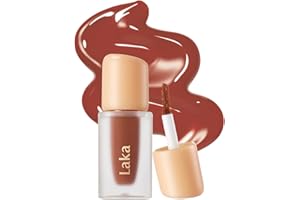 Laka Fruity Glam Tint, Glowing Lip Stain with Wide Color Spectrum, Hydrating & Lightweight Texture, Long-Lasting Bold Stain, Non-Sticky, Vegan, K-Beauty (#108 Salty, 1.9g/0.07oz)