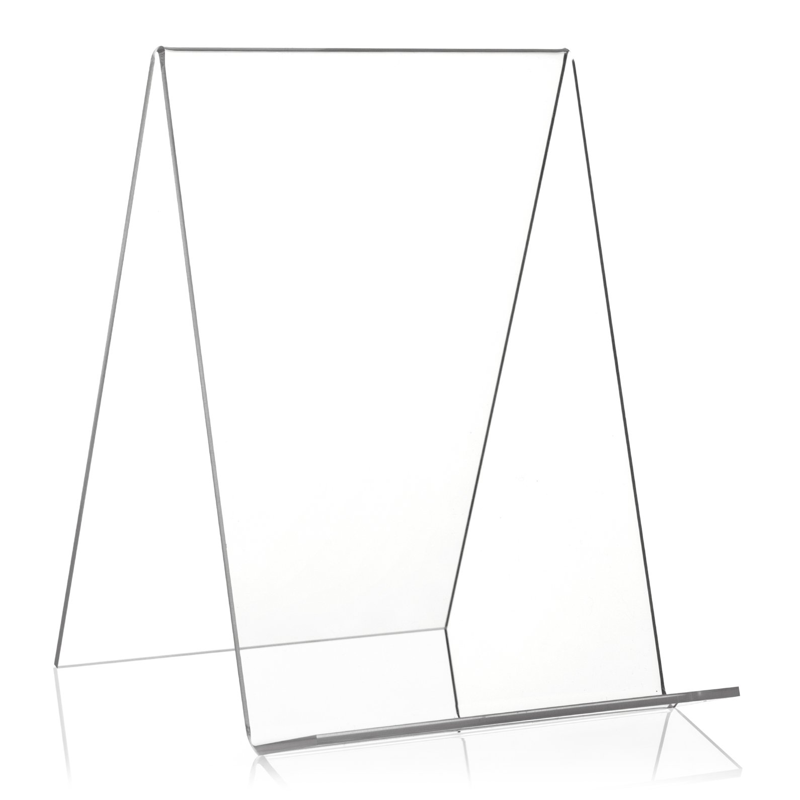 Plexiglas® Book Stand/Stand as Goods Carrier and Angled Stand in DIN A5 Format