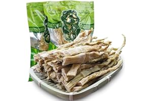 ZAOIAN Roast-Dried Crispy Tender Bamboo shoots,Hand made dried wild mountain bamboo shoots,250g/bag,Soup Ingredients,Dried Natural Whole Bamboo shoots,green vegetables,Vegan,Chinese Specialty food (3bag)