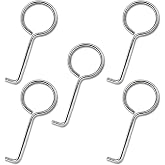 Drain Key Lifting Hooks - 5 Pack 304 Stainless Steel Drain Grate Puller Lift Out Key for Easy Shower Drain Cleaning, Silver
