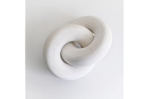 Rool Coffee Table Decor Decorative Book Stack Décor White Rustic Wood Chain Link Knot Décor