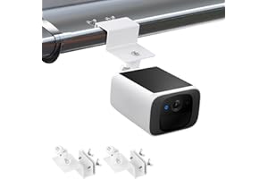 WOCHEL 2Pack Gutter Mount Compatible with eufy Security SoloCam S220/C210, eufyCam 2C/2C Pro, 3/S330, 2/2 Pro, 3C/S300, 360°Adjustable Weatherproof Mounting Bracket for Eufy Security Camera - White
