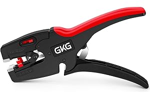 GKG Upgraded Automatic Wire Stripper with Wire Cutter,Stripping Range 7-32AWG,2 in 1 Wire Stripper Tool with Adjustment Slider Works for Automotive,Electronic,Professionals and DIY Enthusiasts
