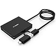 CFast Card Reader, BYEASY CFast 2.0 Reader via USB 3.0 or USB C Port, Portable Professional CFast Memory Card Reader with Thu