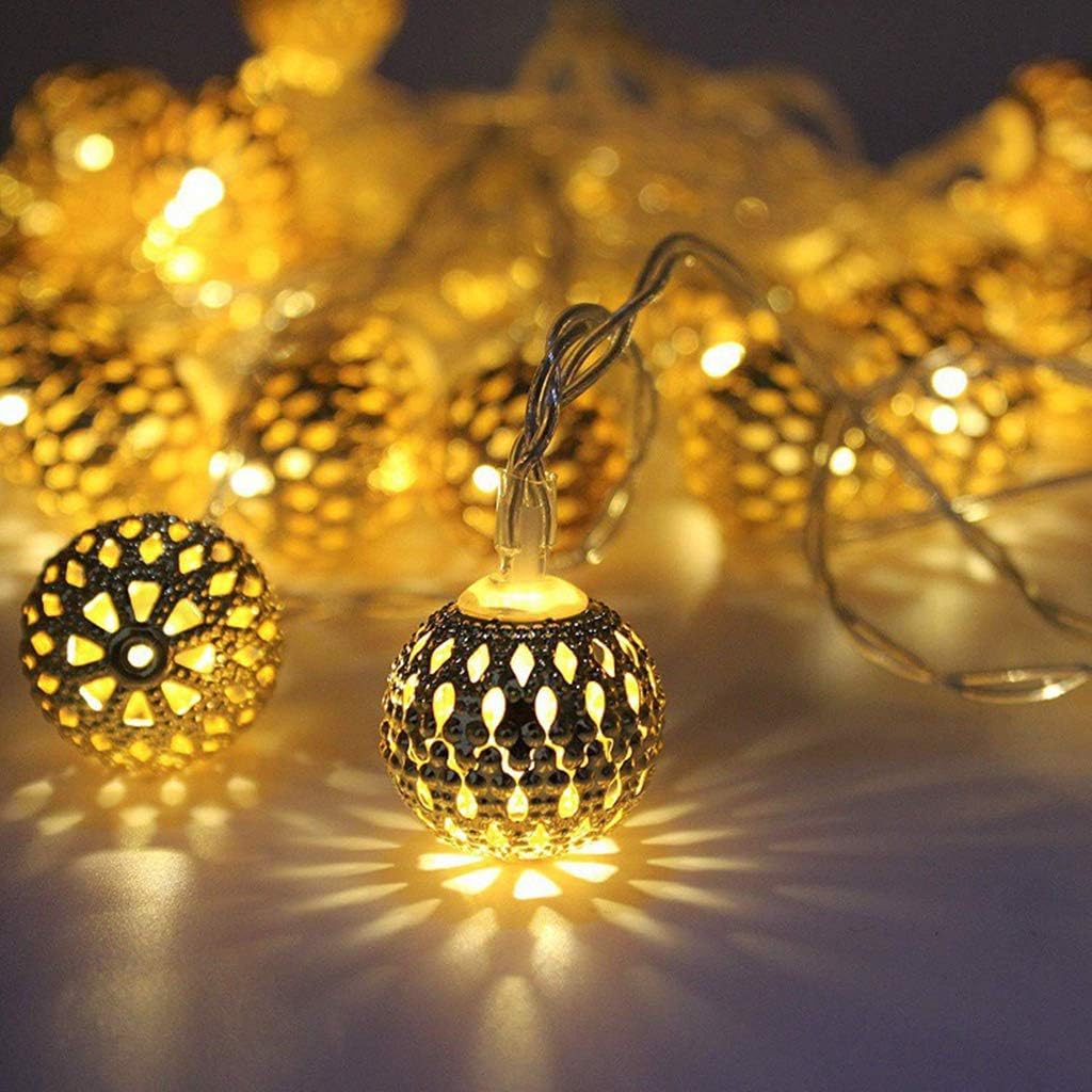 BabyIn LEDs Christmas Moroccan Fairy Lights Festival Ambiance Lighting for Bedroom Living,Wedding,Christmas,Party,Home(2 M 20 LED)