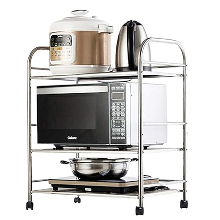 Estante de cocina Horno de microondas de cocina de acero ...