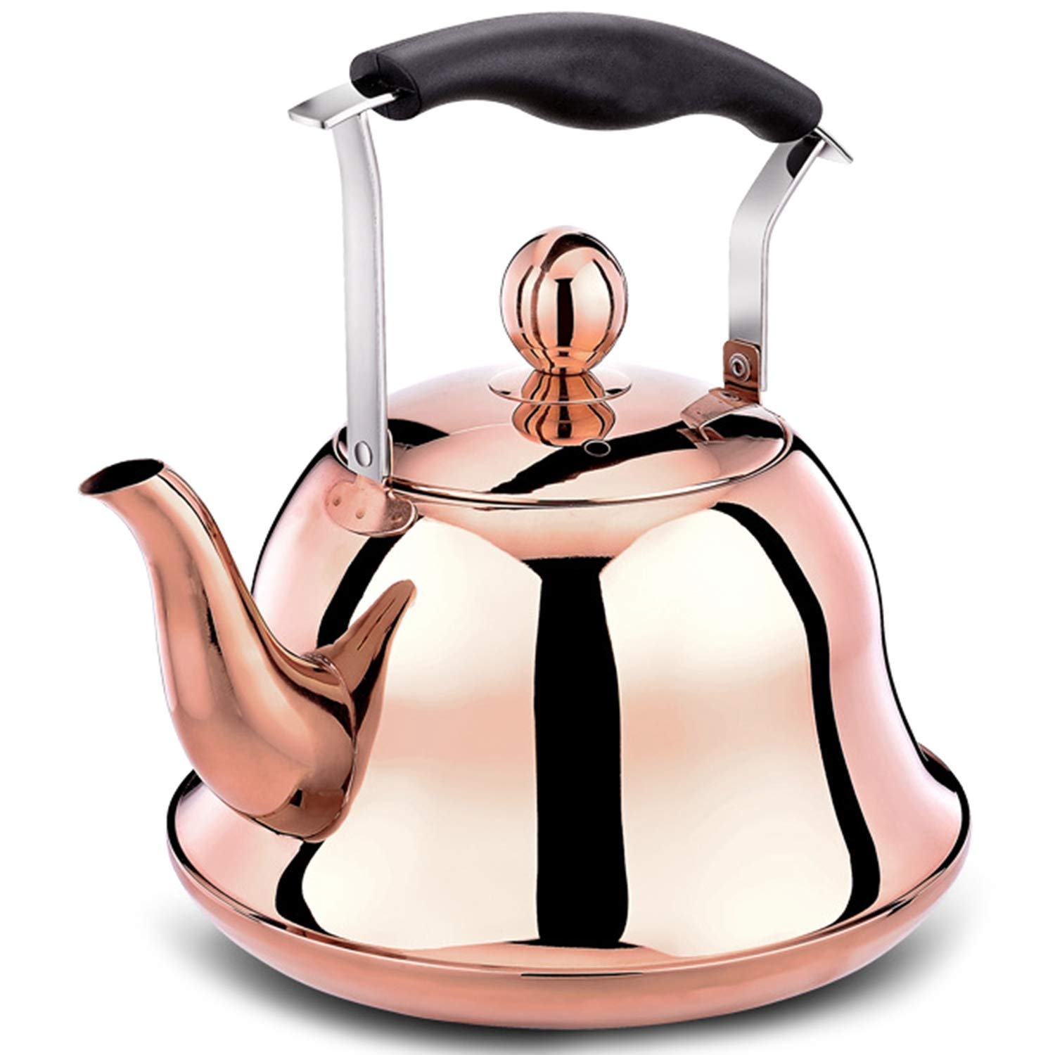 SODIAL Whistling Kettle for Gas Stove 2L Steel Whistle Tea Kettle Water