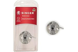 SINGER Bobbin Case Class 15, Front-Loading System | Spare Sewing Machine Part with Adjustable Tension | Compatible with Heavy