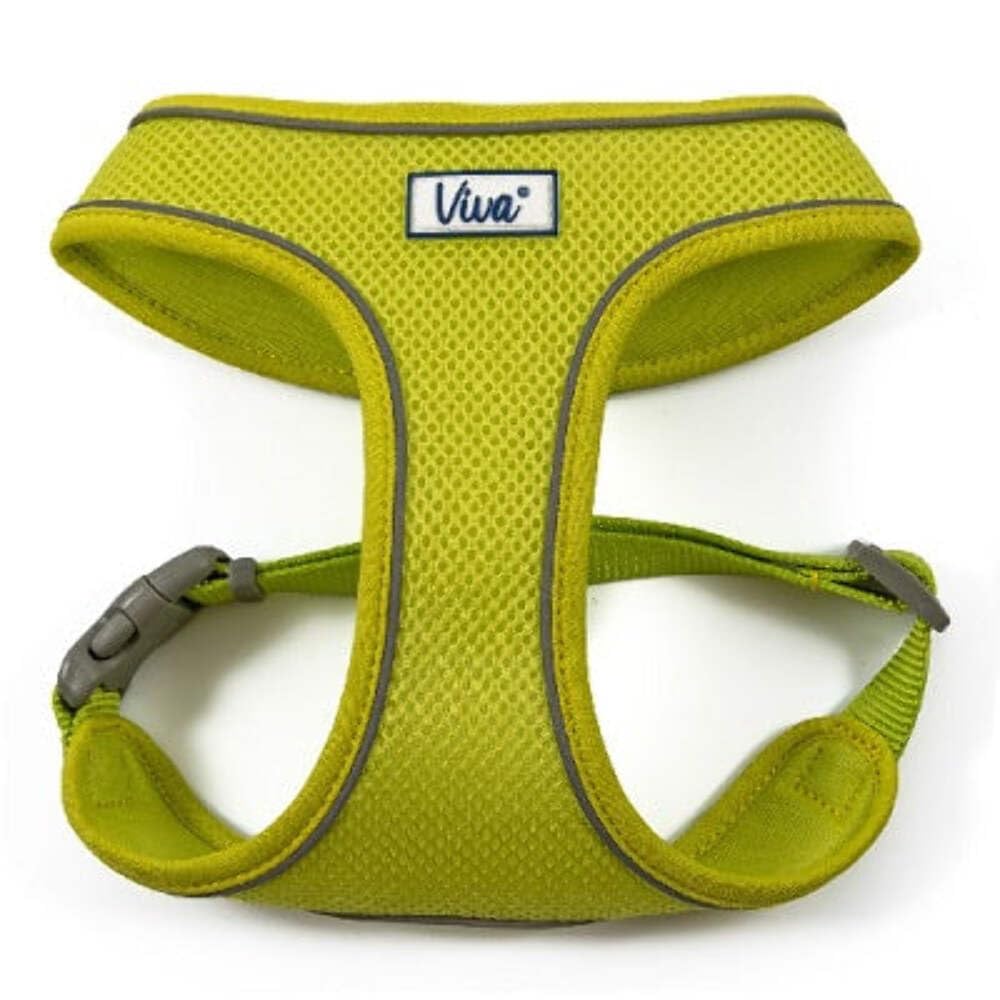 Viva Nylon Comfort Mesh Harness Lime Medium 44-57cm