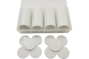 StarMall 100 Pieces Plastic Learning Countes Disks Bingo Chip Counting Discs Markers Tokens with Storage Case for Math Learning, Counting, Poker Chips Game, Bingo Chips Game