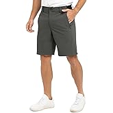 TBMPOY Men's 9" Golf Shorts Quick Dry Casual Shorts Dress Shorts Flat Front Stretch Lightweight for Work Business Travel