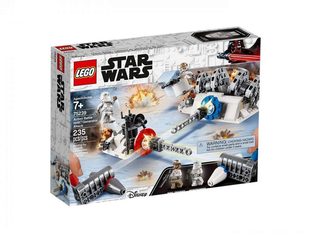 LEGO Star Wars: The Empire Strikes Back Action Battle Hoth Generator Attack 75239 Building Kit (235 Pieces)
