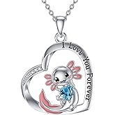 xuaneasytoon Fashion Necklace, Beautiful Mexican Axolotl Necklace for Women