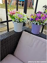 GIOVARA Metal Flower Pots 10 Colours Hanging Planters 17x10x8cm (10 Pcs) view 4