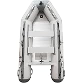 BEYOND MARINA Inflatable Dinghy Boat, 2-5 Person Inflatable Boat for Adults, Heavy-Duty Fishing Boat with Aluminum Oars, Includes HIN for Registration