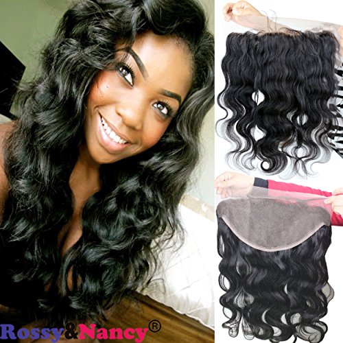 Rossy&Nancy Brazilian Body Wave 13X6 Lace Frontal with Baby Hair Unprocessed Body Wave Virgin Human Hair for Black Women 20inch