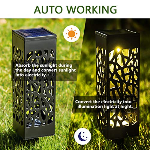 GIGALUMI Solarleuchten Garten 8 Pack warmweiße Solar Gartenleuchte wasserdichte Solarlampen für außen, Garten, Terrasse… – Bild 6