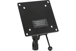 K&M Stands 19685-Black Black LCD Stand Adapter with 5/8 Thread-5Kg Load