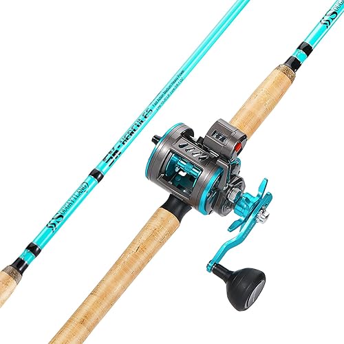 Sougayilang Inshore Fishing Rod Combo with Line Counter Fishing