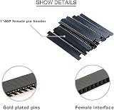 Youmile 60pcs 2.54mm Pin Header Male Female 40Pin Single Row Breakaway PCB Kit view 2