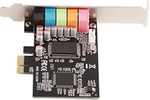 CHICIRIS Sound Card with Driver CD, PCIE Audio Card for PC Computers, SPDIF Output Interface, Eliminates Noise Balance, for E